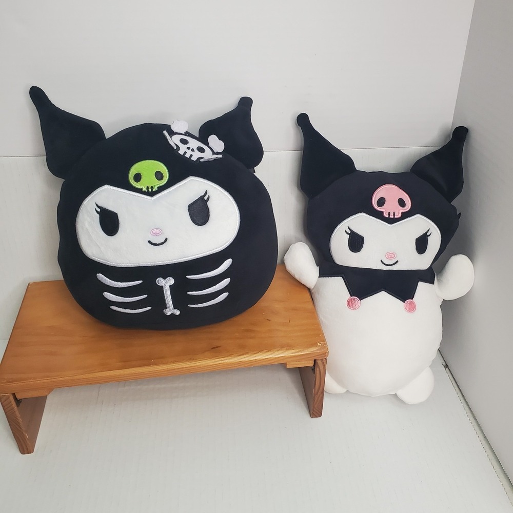 Squishmallows Lot Of 2 - Halloween Hello Kitty Squishmallow Kuromi & 10" Hugmees